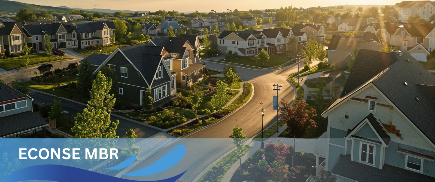 A new residential neighborhood